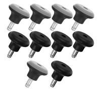 MALUGOGO 10pcs Office Chair Caster Inserts for Computer Desk Chair, Heavy Duty Support, Insert Design Fits 25mm/0.98in Stem, Easy Installation, Plastic and Metal Material, for Home Office