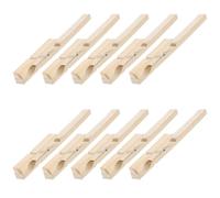 MALUGOGO 10pcs Test Tube Clamp Bamboo Test Tube Holder Smooth Surface Long Handle Design Teaching Aids Teaching Experiment