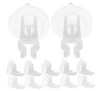 MALUGOGO 12pcs Flameless LED Candle Holders with Strong PVC Suction Cups Window Clamps for Home Party Decoration Surface Protection Stable and Candle Light Accessories