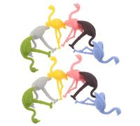 MALUGOGO 12pcs Silicone Wine Glass Markers Flamingo Charms Drink Identifiers for Weddings Beach Parties Bachelorette Favors Fit Rings for Stemware and Mugs