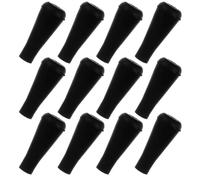 MALUGOGO 12pcs Soft Rubber Practice Arrow Tips, Blunt Arrowheads Replacement, Black, Easy Replacement, for Training Arrows and Archery Practice,