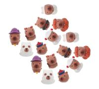 MALUGOGO 16pcs Mini Halloween Resin Animal Figures Resin Collectible Dolls Easy Care Miniatures for Home Decor Dollhouse Accessories Party Decorations
