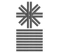 MALUGOGO 18pcs Graphite Rods for Electrolysis and Physics Experiments, 6/8/10mm Diameter Conductive Carbon Electrodes with Smooth Design and Quality Craftsmanship for Educational Study