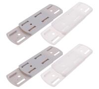 MALUGOGO 2-Pair Wall Mounted Power Strip Holder Adhesive Socket Fixer Punch-Free Extension Socket Buckle for Household Use, Strong Non-Marking Combination Hook Suitable for Random Color