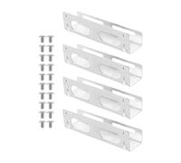 MALUGOGO 2 Pairs Internal Hard Drive Mounting Bracket Adapter 5.25 Inch to 3.5 Inch HDD SSD Conversion Kit with Alloy Material and Screws for Desktop PC Space Optimization