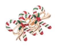 MALUGOGO 2 Pcs Christmas Brooches Cartoon Enamel Design, Alloy Material Clothes Collar Corsage, Unique Addition to Scarves and Purses for Women, for Wedding Or Date
