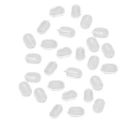 MALUGOGO 20 Pairs Silicone Nose Pads for Glasses Soft Eyeglass Nose Cushions with Insert Optical Glasses Repair Parts for Comfortable Fit