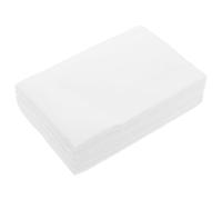 MALUGOGO 20 Pcs White Disposable Nail Art Mats for Manicures and Professional Settings, Oil-resistant Wood Pulp Nail Table Protectors Easy Cleanup for Tattoo and Beauty Care