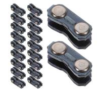 MALUGOGO 20 Sets Stainless Steel Chainsaw Chain Link Connector for Secure Linkage and Easy Compatibility Suitable for Chainsaw Chain for Woodworking and Logging Repairs