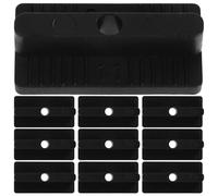 MALUGOGO 200pcs Composite Deck Fastener Hidden Decks Fasteners Plastic Quick Installation Easy Installation Black Clips for Parks and Gardens