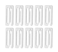 MALUGOGO 20pcs Silver Barber Cape Clips Iron Buckles for Hair Salons and Styling, Portable Small Barber Cape Adjusters Enhancing Convenience and Comfort