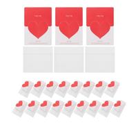 MALUGOGO 24 Sets Heart-shaped Blank Greeting Cards with Envelopes, Foldable Paper Cards Featuring Elegant and Romantic Design, Resist Bending and Save Space, for New Year and Bridal Shower