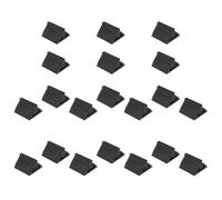 MALUGOGO 24pcs Triangular Plastic Card Holder for Playing Cards and Chips with Metal Clip and Widened Bottom Saves Tabletop Space for Family Night Party or Game Night