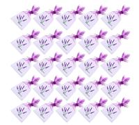 MALUGOGO 28pcs Lavender Sachet Bags with Drawstring, 6.29x2.95in Mesh Linen Pouches for Drawer Storage, Small Empty Lavender Scented Bags for Craft, Jewelry and Spice Organizing