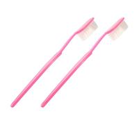 MALUGOGO 2pcs Bath Brush Back Scrubber Comfortable Touch Protects Skin Abs Flocking Material Portable Hanging Design for Body Bathing Tool