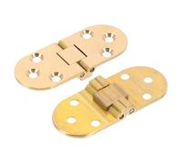 MALUGOGO 2Pcs Brass Folding Table Hinges for Butler Tray, Self-Supporting Metal Folding Panel Hinges, Suitable for Cabinet and Kitchen Cupboard Hardware