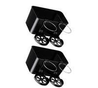 MALUGOGO 2pcs Car Organizer Cup Holder and Tissue Box for Car Interior Abs Material Space-saving Design for Organizing and Armrest Storage