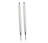 MALUGOGO 2pcs Ear Acupuncture Point Probe Auricular Point Pen Stainless Steel Ear and Body Pressure Home Therapy Facial Reflexology Tools