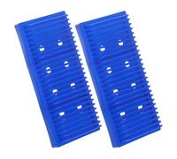 MALUGOGO 2pcs Lab Drying Rack for Slides, Blue Sturdy Plastic Slide Holder Efficient Storage and Chemical Resistant Design for Staining Processes in Research Laboratories