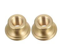 MALUGOGO 2pcs M10 Solid Brass Lamp Connector with Internal Thread and T-Shaped Design for Secure Extension Connection Suitable for Table Lamp and Wall Use at Home Or Office
