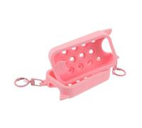 MALUGOGO 2pcs Pink Cat Ear Silicone Spray Bottle Covers with Keychain, Leak-proof Travel Protective Holders for Shampoo and Spray Bottles, Comfortable to Hold and Portable for Hanging