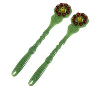 MALUGOGO 2pcs Portable Body Massage Pat Set Lightweight Ps PVC Material Back Scraper Tools for Effective Muscle Relief and Lymphatic Massage