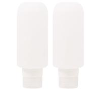 MALUGOGO 2pcs Portable Lotion Bottle Travel Bottle Set Silicone Pp 200ml Leakproof Refillable Containers for Toiletries with Flip Cap Suitable for Travel