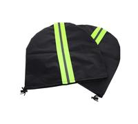 MALUGOGO 2pcs Rearview Mirror Covers with Reflective Strip, Waterproof Silver-coated Fabric Side Mirror Rain Guards for Cars, Easy Installation, Stylish Design for Winter Protection