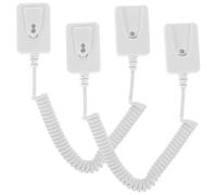 MALUGOGO 2Pcs Remote Control Anti-Lost Rope with Adhesive Hook Coiled Security Cable Tether for TV Remote Holder Universal No-Drill for Home and Office Use