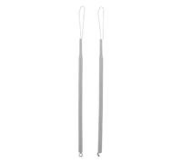 MALUGOGO 2pcs Self-Closing Door Closer Spring, Metal Tension Spring with Hooks, Silver, for Sliding Door and Gate, Quick Install for Home Safety, Privacy and Pet Containment