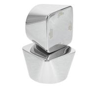 MALUGOGO 2pcs Shower Diverter Repair Part Metal Selector Switch Handle with Sleek Modern Design Silver Finish Effortless Installation Reducing Maintenance Bathroom Faucet Handle