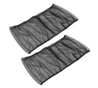 MALUGOGO 2pcs Universal Bird Parrot Cage Cover with Breathable Mesh Design, Gauze Material, Black Colour, Protects Plumage and Blocks Dust, Suitable for Large Parakeet and Canary Cages