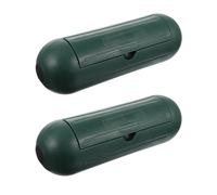 MALUGOGO 2Pcs Waterproof Outdoor Extension Cord Protector with Safety Plug Cover, Cable Retention Box for Weatherproof Power Socket Protection