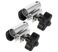 MALUGOGO 2pcs Wheelchair Tray Mount Brackets Adjustable Metal and Plastic Table Clamp Support for Wheelchair Dining Tray Attachment Lightweight Design for Studying and Using A Computer