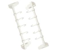 MALUGOGO 2pcs White Plastic Cabinet Door Towel Rack Hooks with Sturdy Design for Kitchen and Bathroom Versatile Usage Over Door Kitchen Holder