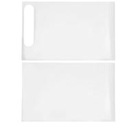 MALUGOGO 2pcs White Pvc Dog Door Scratching Patch with Flexible Anti-scratch Adhesive for Furniture and Door Protection Practical Pet Guard Sticker to Train Your Dog