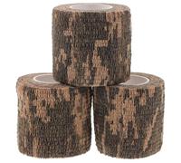 MALUGOGO 3 Rolls Camouflage Duct Tapes 4.5m Self Adhesive Protective Wrap Tape for Hunting and Photograph Equipment Made of Non-woven Fabric and Latex Easy to Take Outdoor