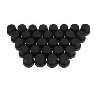 MALUGOGO 30pcs Essential Oil Dropper Cap Replacement Cap for Oils Bottles Lightweight Design Prevent Spills and Leaks Black Pp Material Suitable for 5-100ml