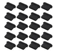 MALUGOGO 30Pcs USB 3.1 Type-C Dust Plug Set, Black Silicone USB-C Port Covers for Laptop and Computer Charging Ports, Replacement Anti-Dust Caps Compatible with Type-C Female Interface