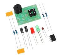 MALUGOGO 3pcs 555 Timer Circuit Soldering Training Kit, Ne555 Astable Multivibrator Board with Dual Flashing LED Effects, Epoxy Resin, for Educational DIY Projects