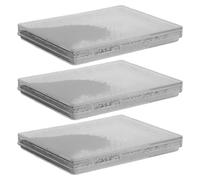 MALUGOGO 3pcs Iron Powder Demonstration Boxes for Magnetic Field Experiment Kits, Physics Lab Teaching Tool with Real Field Simulation, Plastic Material, Size 6.50x5.00x0.80cm, for Physical