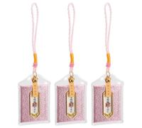 MALUGOGO 3pcs Japanese Amulet Bag Japanese Style Blessing Pouch Decorative Blessing Bags Plastic and Fabric Wear-resistant Hanging Amulet for Backpack and Doorway New Year Good Wishes