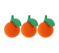 MALUGOGO 3pcs Orange Eva Foam Car Antenna Ball Decorations with Wide Compatibility and Waterproof Feature, Cute Spherical Car Exterior Ornaments for Vehicles and Trucks