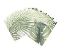 MALUGOGO 40pcs Disposable Printed Paper Napkins in Green Highly Absorbent Wood Pulp Napkins for Table Decoration and Animal Themed Parties Comfortable and Decorative Party Tissue