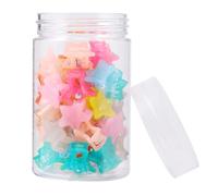 MALUGOGO 40pcs Mini Hair Claws Star Shape Lightweight Resin Hair Clips Assorted Colour and Little