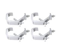 MALUGOGO 4pcs Aluminum Alloy Stage Lighting C Clamps with Anti-Slip Teeth Wide Dj Lighting Truss Hooks Multipurpose Par Light Holders for Theater Bar Disco Load Capacity