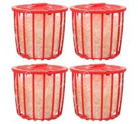 MALUGOGO 4pcs Bird Nest Bowl Bird Nesting Bowl Red Plastic Jute Easy to Dry Breathable Washable Easy to Install and Pigeons in Zoos and Pet Shops