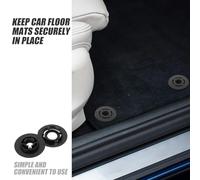 MALUGOGO 4pcs Car Floor Mat Retainer Clips Plastic Sturdy Holders with Sleek Stylish Design Keeps Automotive Carpets Securely in Place for Vehicle Interior