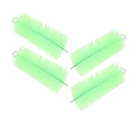 MALUGOGO 4pcs Fish Breeding Mop with Tree Design Light Green Plastic and Stainless Steel Dense Three-dimensional Structure for Healthy Egglaying Spawning Shelter for Fry and Fish
