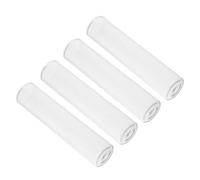 MALUGOGO 4pcs Glass Test Tube Vases with Wooden Stand Small Hydroponic Propagation Tubes for Flowers and Plants Home Office Decor Easy to Clean and Rearrange Compact Indoor Plant Display